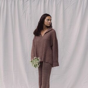 NEW Indigoluna winter fall jumper clove organic knit sweater one size